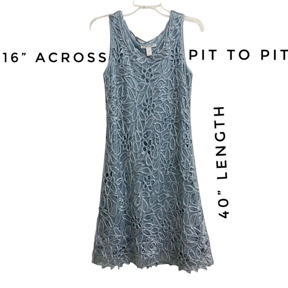 Soulmates HAND CRAFTED
100% Silk Geometric Beaded Sleeveless Scoop Neck Dress Sm - Picture 4 of 6